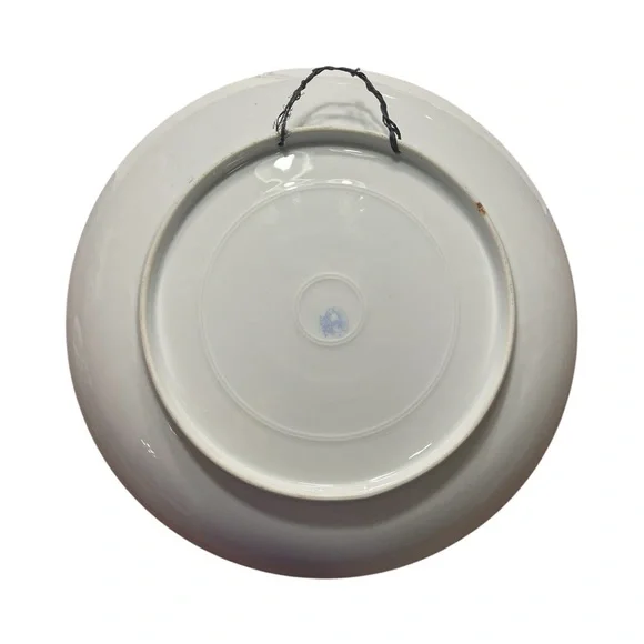 Wine Maiden Victoria Carlsbad Austria 12” Bacchante Kaufmann Bowl Green Gold Lg - Picture 8 of 10